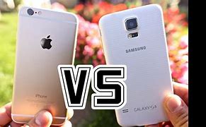 Image result for Samsung S5 vs iPhone 6