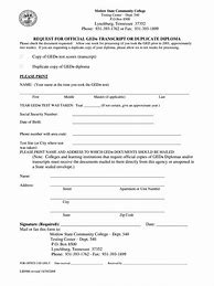 Image result for Replacement GED Transcript Form
