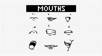 Image result for Anime Mouth Pixel Art