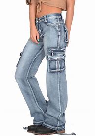 Image result for Jean Cargo Pants for Women