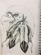 Image result for Pencil Drawings Native American Eagle