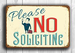 Image result for No-Solicitation Signs Funny