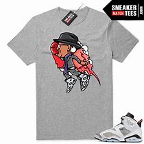 Image result for Grey and White Jordan 6s Shirt