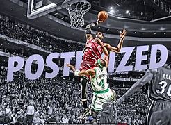 Image result for LeBron Dunking Poster Miami Heat