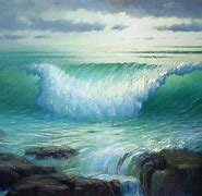 Image result for Crashing Waves Painting
