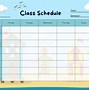 Image result for Class Schedule Template Aesthetic