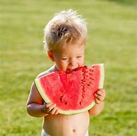 Image result for Funny Baby Eating Watermelon