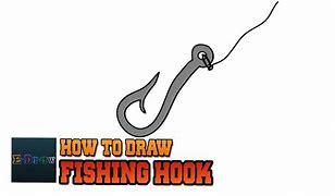 Image result for How to Draw a Fishing Hook
