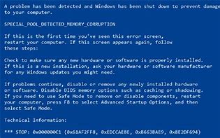 Image result for Old Blue screen