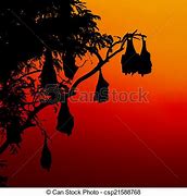 Image result for Bats Silhouette with Tree