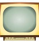 Image result for Side View of Old School TV