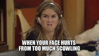 Image result for Scowling Face Meme