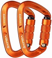 Image result for Carabiner Clip Xinda Auto Locking Oval Orange