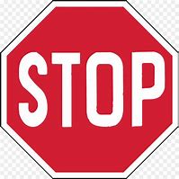 Image result for Stop Sign Clip Art with No Background
