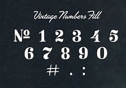 Image result for Vintage Letter Numbers