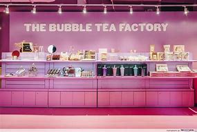 Image result for Pink Boba Tea Shop