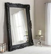 Image result for Black Floor Mirror
