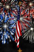 Image result for American Flag with Fireworks Background