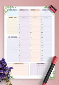 Image result for Free Undated Printable Planner Pages