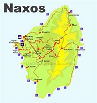 Image result for Naxos Island Map