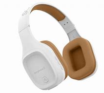 Image result for Bluetooth Headphones White with Gold Circle S On the Side
