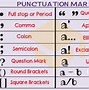 Image result for Punctuation Names and Symbols