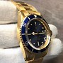 Image result for Gold Rolex Submariner Watch