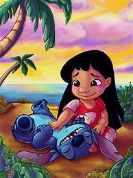 Image result for Baby Stitch Lilo Fall Wallpaper
