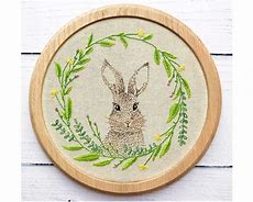 Image result for Bunny Embroidery