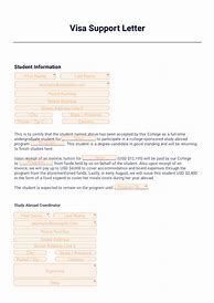 Image result for Visa Support Letter Sample