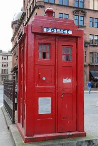 Image result for Police Call Box Red