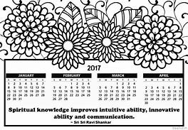 Image result for 2017 Calendar Printable One Page