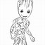 Image result for Baby Groot Drawing Outline