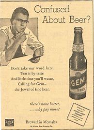 Image result for Newspaper Beer Ad