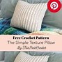 Image result for Beginner Crochet Pillow Patterns
