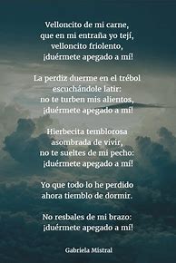 Image result for Gabriela Mistral Poems in Spanish
