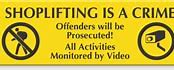 Image result for Anti-Theft Signs