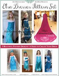 Image result for Frozen Elsa Dress Pattern