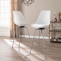 Image result for White Swivel Bar Stools with Backs