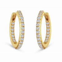 Image result for Yellow Gold Diamond Earrings