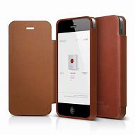 Image result for Leather Flip Cover for iPhone 5