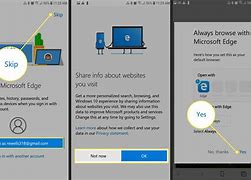 Image result for Microsoft Edge Initial Setup