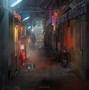 Image result for Cyberpunk Alley Wallpaper