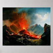 Image result for Vesuvius Volcano Poster