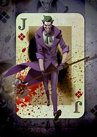 Image result for Joker Holding Batman Card
