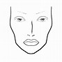 Image result for Face Template for Makeup