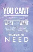 Image result for Get What You Need
