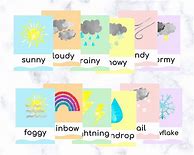 Image result for Flash Cards Fo Weather Symbols for Kids