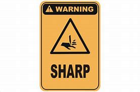 Image result for Sharp Objects Sign