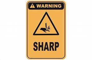 Image result for Sharp Object Safety Symbol